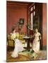 Two Women Reading in an Interior-Jean Georges Ferry-Mounted Giclee Print