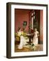 Two Women Reading in an Interior-Jean Georges Ferry-Framed Giclee Print