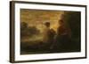 Two Women Seated near a Lake-Ignace Henri Jean Fantin-Latour-Framed Giclee Print