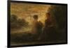 Two Women Seated near a Lake-Ignace Henri Jean Fantin-Latour-Framed Giclee Print