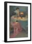 Two Women Sitting at a Table-null-Framed Giclee Print