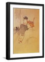 Two Women Sitting in a Cafe-Henri de Toulouse-Lautrec-Framed Premium Giclee Print