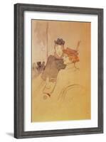 Two Women Sitting in a Cafe-Henri de Toulouse-Lautrec-Framed Giclee Print