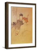 Two Women Sitting in a Cafe-Henri de Toulouse-Lautrec-Framed Giclee Print