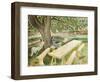 Two Women Sitting in a Garden, 1933-Eric Ravilious-Framed Premium Giclee Print