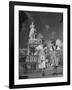 Two Women Standing in Front of a Statue of the Empress Josephine on the Island of Martinique-null-Framed Photographic Print