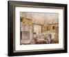 Two Women Take a Leisurely Afternoon Tea in a Prettily Decorated Room-null-Framed Art Print