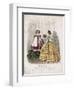 Two Women Wearing the Latest Fashions, 1858-null-Framed Giclee Print