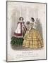 Two Women Wearing the Latest Fashions, 1858-null-Mounted Giclee Print