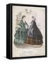 Two Women Wearing the Latest Fashions, 1858-null-Framed Stretched Canvas