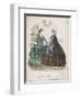 Two Women Wearing the Latest Fashions, 1858-null-Framed Giclee Print