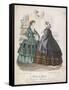 Two Women Wearing the Latest Fashions, 1858-null-Framed Stretched Canvas