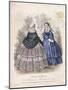 Two Women Wearing the Latest Fashions in a Garden Setting, 1858-null-Mounted Giclee Print