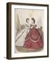 Two Women Wearing the Latest Indoor Fashions, C1850-null-Framed Giclee Print