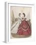 Two Women Wearing the Latest Indoor Fashions, C1850-null-Framed Giclee Print