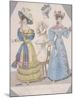 Two Women Wearing Walking Dress and Morning Dress, 1827-Jules David-Mounted Giclee Print