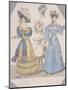 Two Women Wearing Walking Dress and Morning Dress, 1827-Jules David-Mounted Giclee Print