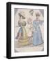 Two Women Wearing Walking Dress and Morning Dress, 1827-Jules David-Framed Giclee Print