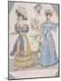 Two Women Wearing Walking Dress and Morning Dress, 1827-Jules David-Mounted Giclee Print