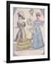 Two Women Wearing Walking Dress and Morning Dress, 1827-Jules David-Framed Giclee Print