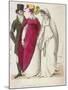 Two Women Wearing Walking Dresses Accompanied by a Man, C1810-W Read-Mounted Giclee Print