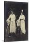 Two Women with Bicycles, Carrying Purses-null-Stretched Canvas