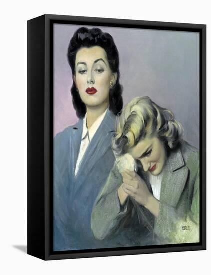 Two Women-Andrew Loomis-Framed Stretched Canvas