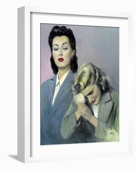 Two Women-Andrew Loomis-Framed Art Print