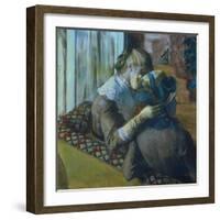 Two Women-Edgar Degas-Framed Giclee Print