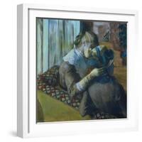 Two Women-Edgar Degas-Framed Giclee Print