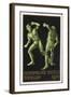 Two Wrestlers. Germany 1916 Berlin Olympic Games Poster Stamp, Unused-null-Framed Giclee Print