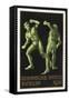 Two Wrestlers. Germany 1916 Berlin Olympic Games Poster Stamp, Unused-null-Framed Stretched Canvas