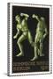 Two Wrestlers. Germany 1916 Berlin Olympic Games Poster Stamp, Unused-null-Stretched Canvas