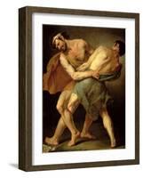 Two Wrestlers-Cesare Francazano-Framed Giclee Print