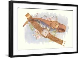 Two Wrist Watches-null-Framed Art Print