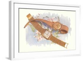 Two Wrist Watches-null-Framed Art Print