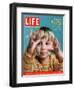 Two-year-old Bradley Pickren using baby sign language to communicate, February 25, 2005-Gabrielle Revere-Framed Photographic Print