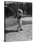 Two Year Old Golfer Bobby Mallick Taking a Swing-Al Fenn-Stretched Canvas