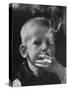 Two-Year-Old Smoking-null-Stretched Canvas