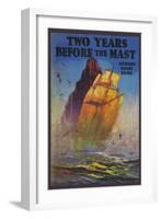 Two Years Before the Mast-null-Framed Art Print