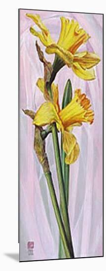 Two Yellow Daffodils-Maya Nishiyama-Mounted Art Print