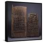 Two Yoruba Doors, One for a Shango Shrine, Both Carved in Relief with Varoius Figures-null-Framed Stretched Canvas