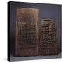 Two Yoruba Doors, One for a Shango Shrine, Both Carved in Relief with Varoius Figures-null-Stretched Canvas