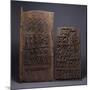 Two Yoruba Doors, One for a Shango Shrine, Both Carved in Relief with Varoius Figures-null-Mounted Giclee Print