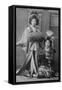 Two Young Beautiful Japanese Geishas Accoutered in the Ceremonial Costumes and Hairstyles-null-Framed Stretched Canvas