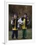 Two Young Brothers Posing with their Soccer Trophies-Paul Sutton-Framed Premium Photographic Print