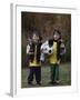 Two Young Brothers Posing with their Soccer Trophies-Paul Sutton-Framed Photographic Print