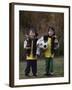 Two Young Brothers Posing with their Soccer Trophies-Paul Sutton-Framed Photographic Print