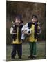 Two Young Brothers Posing with their Soccer Trophies-Paul Sutton-Mounted Photographic Print