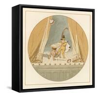 Two Young Children Fighting on Stage-Robert Dudley-Framed Stretched Canvas